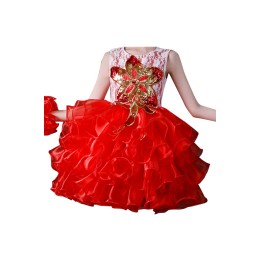 大量訂做無袖連身裙啦啦隊服   時尚設計蓬蓬裙表演服   啦啦隊服製衣廠  SKCU025 大量訂做無袖連身裙啦啦隊服   時尚設計蓬蓬裙表演服   啦啦隊服製衣廠  SKCU025